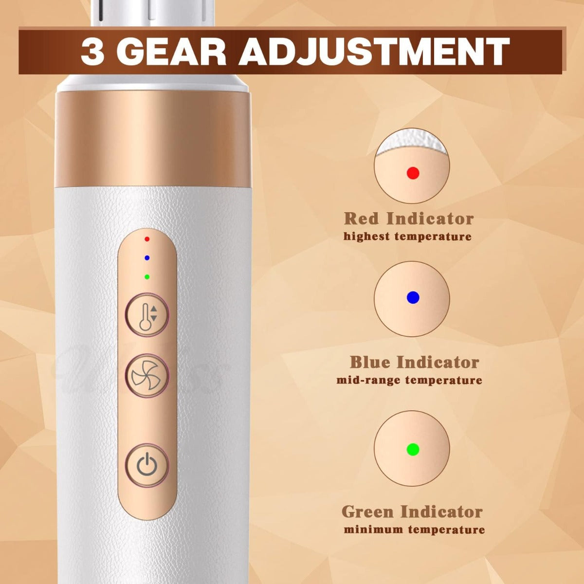Piastra Keratin 3D Pro 7 in 1 Professionale con Motore da 2000W, Spazzola ad Aria Calda, Arricciacapelli, Volumizzatore e Accessori